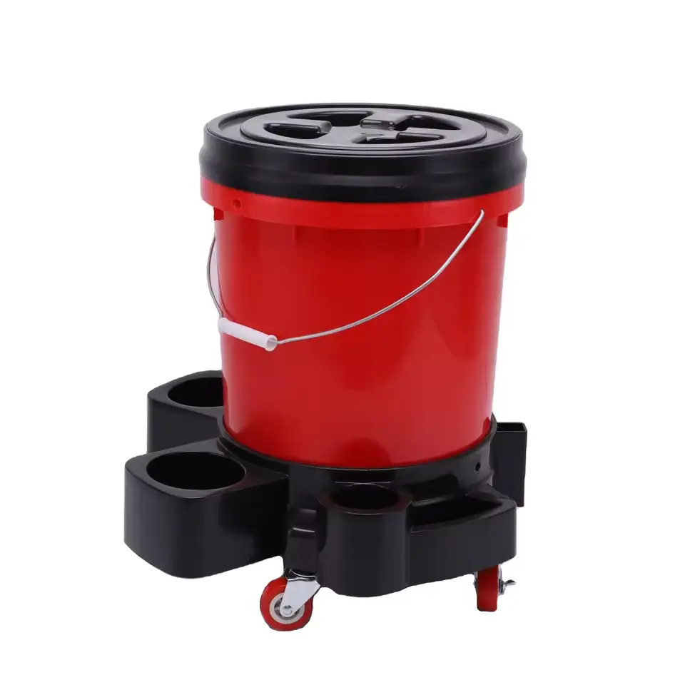 قاعدة متحركة بلاستيكية لدلو غسيل السيارات (Bucket Dolly) - الصورة 3